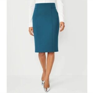 Ann Taylor Teal Pencil Skirt
